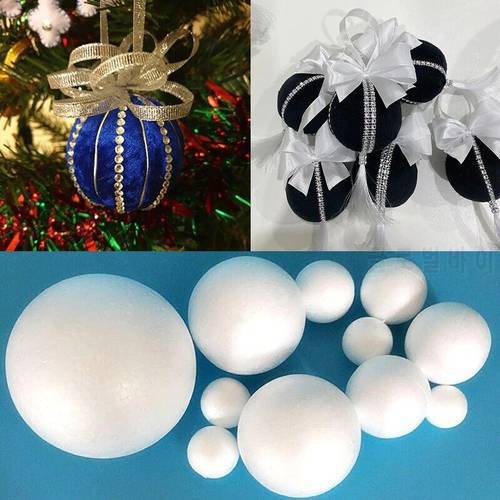 Round Foam Ball Styrofoam Balls White Modelling Polystyrene Foam Craft Balls DIY Christmas Wedding Party Decorations