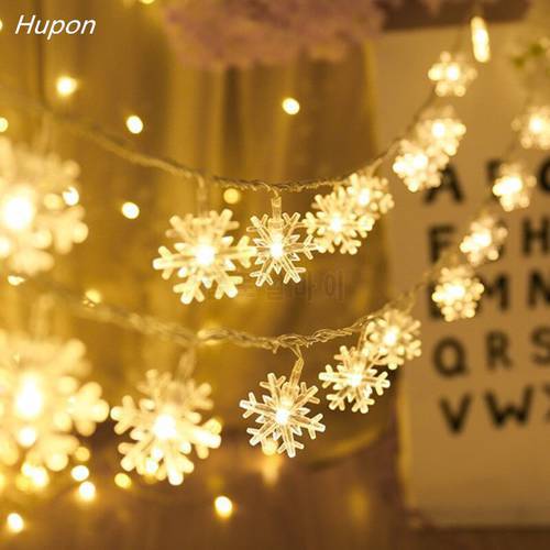 Snowflake LED Light Christmas Decorations For Home Hanging Garland Christmas Tree Decor Ornament 2021 Navidad Xmas Gift New Year