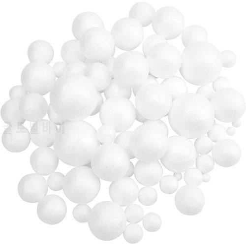 300 Pieces 5 Sizes Foam Balls Foam Balls for Arts and Crafts, Floral Arrangement, Wedding Centerpieces, Quilted Ornaments Making