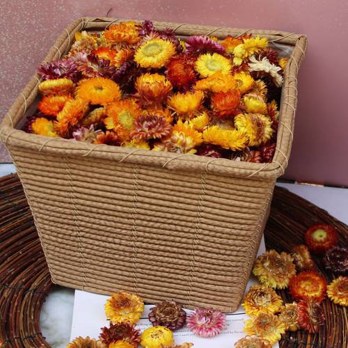 Daisy Dried Natural Sunflower DIY Decor Dry Straw Chrysanthemum Heads Decorative For Home Wedding Party Tabel Decor 20PCS 50PCS
