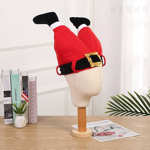 Christmas Theme Funny Pants Hat Santa Claus Pants Shape Cap Holiday Festival Party Lint Hat