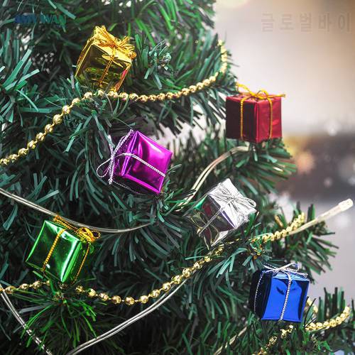 24pcs Mini Christmas Gift Box Decoration Xmas Tree Ornaments Accessories Home Party Nice Decor Foam Gift Boxes Pendant Navidad