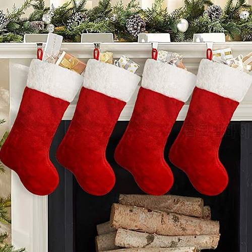 Christmas Party Creative Christmas Stockings Golden Velvet Bag Ornaments Gifts Decorations Party Decorations Christmas Ornaments