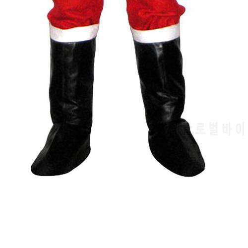 Christmas Decoration Santa Claus Shoe Cover Adult shoes Black Santa Christmas decorations Christmas boots Wedding party supplies