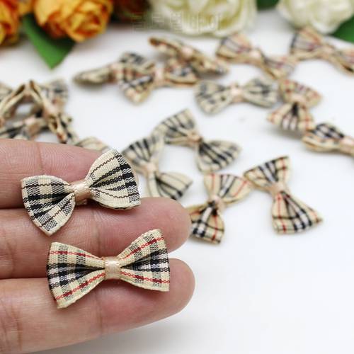 50PCS/lot DIY Small Satin ribbon Bow tie Wedding Scrapbooking Embellishment Crafts Decoration 1.5cm*3cm