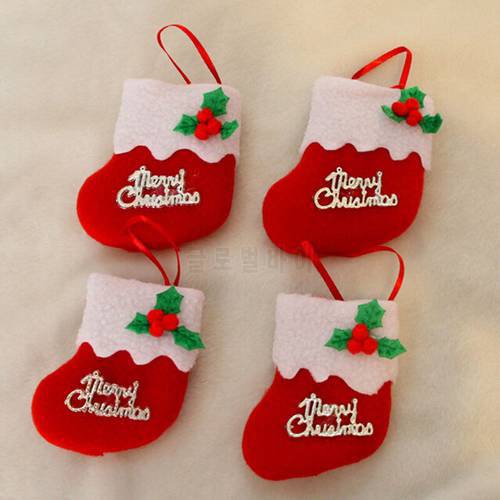 Year Candy Bag Christams Stockings Stocking Hanging Christmas Tree Decoration Ornament 8*8cm Christmas Decorations For Home