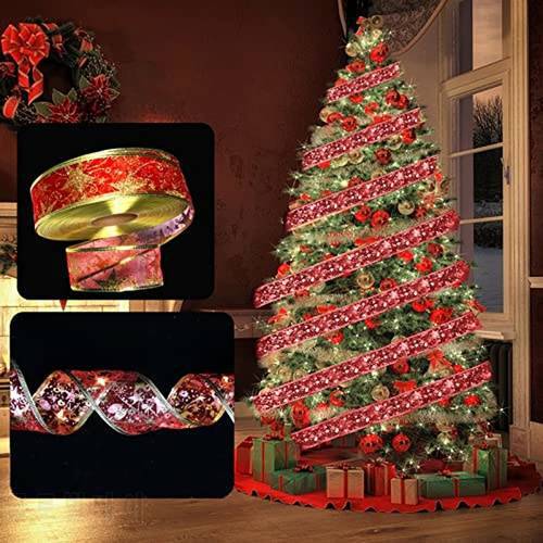 Christmas Decoration Festive Bow Ribbon Lights Christmas Tree Decoration Atmosphere Pendant Christmas Gifts Holiday Gifts