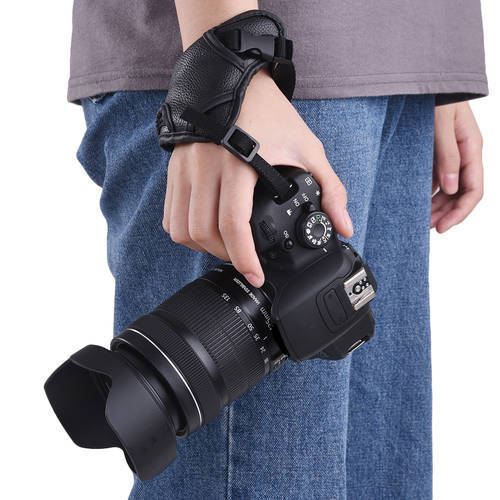 Leather Camera Padded Wrist Grip Strap Camera Accessory for Canon/ Nikon/ Sony/ Olympus Pentax/ Fujifilm/ DSLR