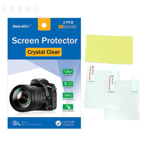 2x Deerekin LCD Screen Protector Protective Film for Nikon D3500 D3400 D3300 D3200 D3100 Coolpix W300 W300s Digital Camera