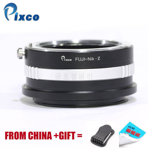 Pixco for Fuji -N/Z Lens Mount Adapter Ring for Fuji Lens to Suit for Nikon Z Mount Camera For Nikon Z6, Z7 +Gifts