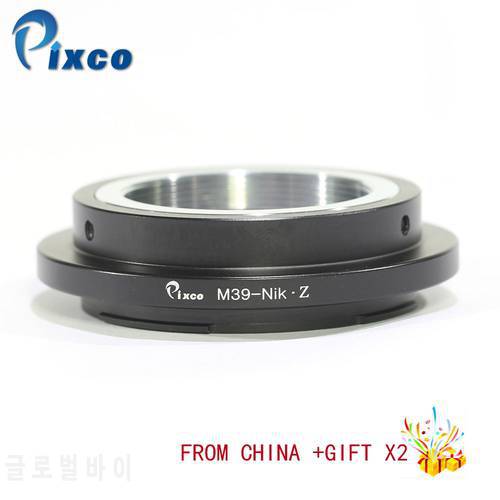 Pixco For M39-N/Z Lens Mount Adapter Ring M39 Lens to Suit for Nikon Z Mount Camera For Nikon Z6, Z7 +Gifts
