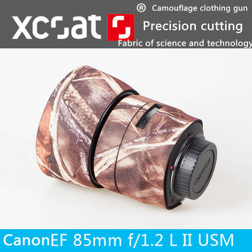 For Canon lens protective case guns clothing EF 85 f/1.2 L II USM lens SLR Lens Camo Protection Cover Jungle camouflage