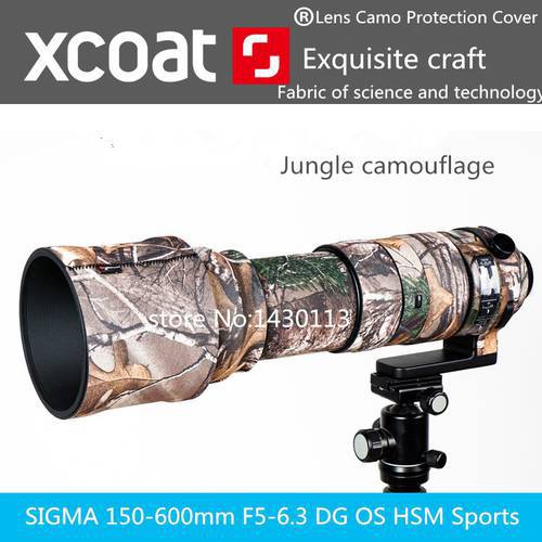Camera Lens Camouflage Rain Cover For SIGMA 150-600mm F5-6.3 DG OS HSM Sports lens Rain Cover protective case