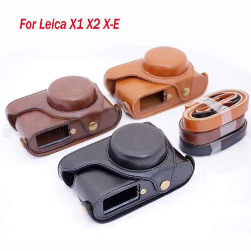 portable micro single camera bag for Leica X1 XE X2 X-2 Typ102 digital Camera Case Cover With shoulder Strap