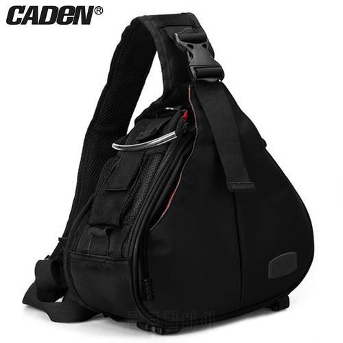 CADeN DSLR Camera Bags Professional Shoulder Bag with Rain Cover for Canon Sony Panasonic SLR Lens Tripod For Men Outdoor Travel