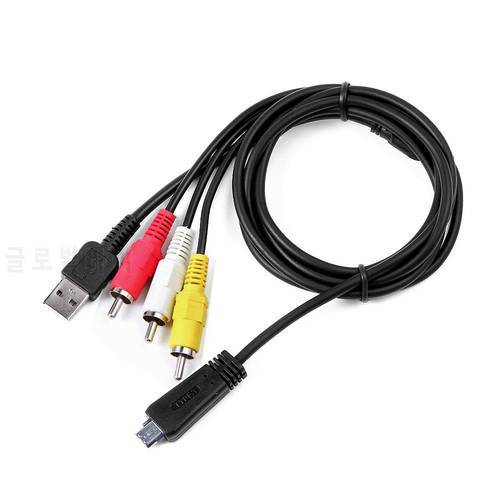 USB PC Data SYNC +AV A/V TV Cable Cord for Sony CyberShot DSC-W570 B W570V W570P