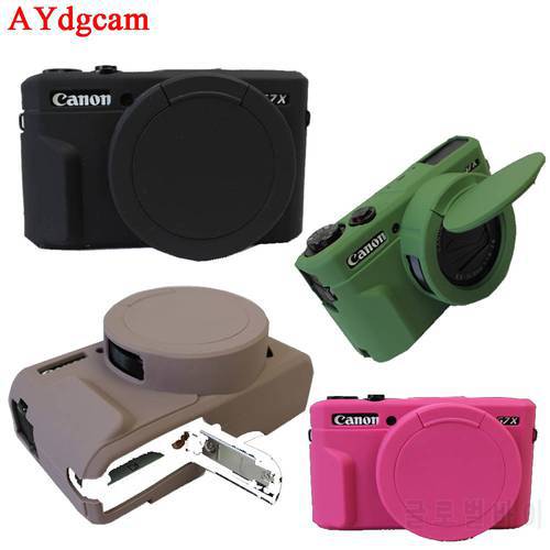 Nice Camera Video Bag For Canon G7XII G7X II G7X mark 3 G7X III G5X II Silicone Case Rubber Camera case Protective Cover Skin