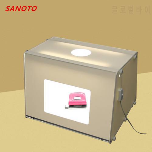 SANOTO Brand Portable Mini Photo Studio Photography BackDimmable Light Photo Box Softbox Table Top Shooting Tent MK50