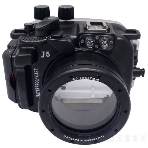 Mcoplus 40M/130ft Waterproof (IPX8) Camera Underwater Housing Waterproof Shell Case For Nikon J5 10-30mm Lens