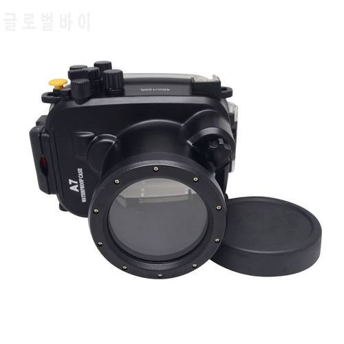Mcoplus 40m / 130ft Waterproof Underwater Camera Diving Housing Case for Sony A7/A7r/A7s 28-70mm Lens Camera