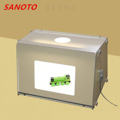 SANOTO Brand Portable Mini Photo Studio Photography BackDimmable Light Photo Box Softbox Table Top Shooting Tent MK40