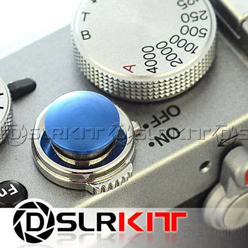 Blue Soft Release Button for Leica Contax Fujifilm X100 size:S