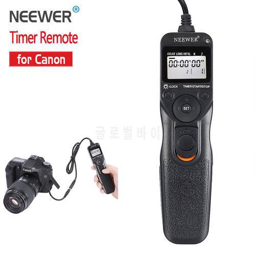 Neewer Shutter Release Timer Remote Control Cord For Canon EOS 550D 600D 650D 700D 1100D 1000D 1D 5D Mark II 50D Free Shipping