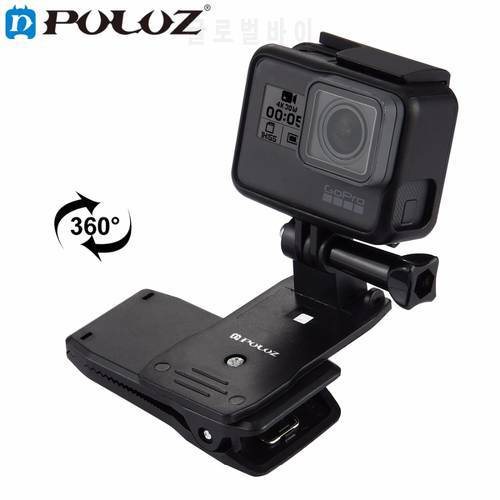 For Go Pro Accessories 360 Degree Backpack Quick Release Hat Clip Fast Clamp Mount For Dji OSMO Action/GoPro NEW HERO/HERO6/5/4