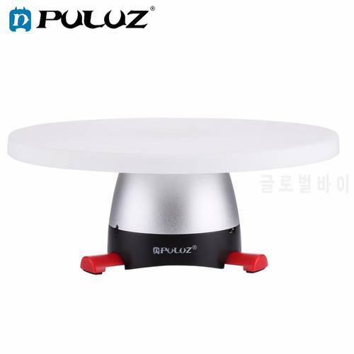 PULUZ Electronic 360 Degree Rotation Panoramic Tripod Head (Red)+Round Tray with Control Remoter Fit for Shooting small products