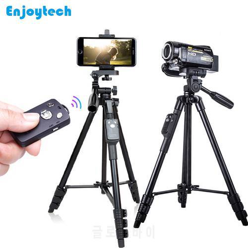 5218 Professional Tripod with Holder Bluetooth Remote for Iphone Samsung Xiaomi Phones Tripod Stand for Nikon/Canon DSLR Cameras