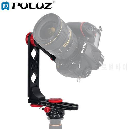 PULUZ 720 Degree Camera Panoramic Aluminum Alloy Ball Head Tripod kits &3/8 Quick Release Plate&1/4&39&39Screw Fixed Plate for DSLR