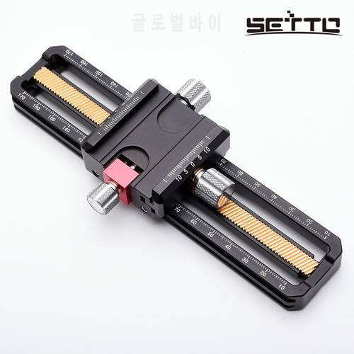 SETTO 170mm Macro Focusing Rail Slider Close-up Shooting Head With Arca-Swiss Fit Clamp Quick Release Plate for Tripod Ballhead