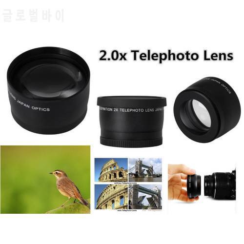 49mm 2X Magnification Telephoto Lens For Sony A3000 NEX-7 NEX-5N NEX-F3 NEX-C3 NEX-5 NEX-3 with 18-55mm Lenses