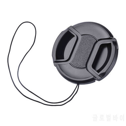 100pcs 72mm center pinch snap on front lens cap with string for Canon Nikon Olympus Pentax Contax Sony Samsung Casio Fuji Sigma