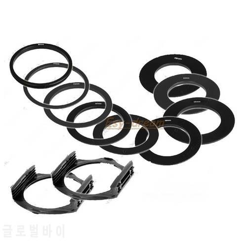 9 Ring Adapters + 2 Filter Holders Set for Cokin P series Filter Ring Adapter PA284