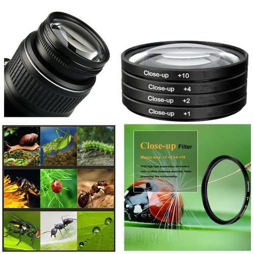 limitX Close Up Filter Set & filter Case (+1+2 +4 +10) for Nikon Coolpix P900 P950 / Kodak PIXPRO AZ901 Digtial Camera