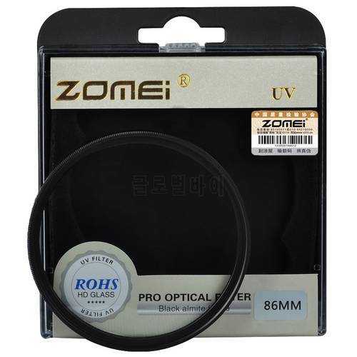 High Quality Original Zomei 86mm UV Protection Len Filter for Canon Nikon Sony Tamron Sigma OLYMPUS Fujifilm Pentax Camera Lens