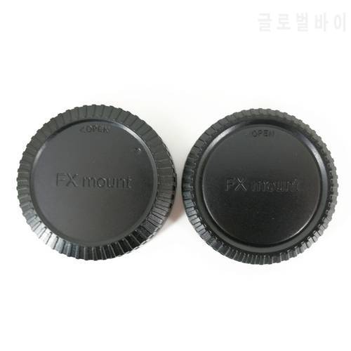 Rear Lens Cap Cover + Camera Front Body Cap for Fujifilm XS10 XT4 XT3 XT2 XT30 XT20 XT10 XE4 XE3 XH1 XH2S XA20 XA7 XPRO3 XPRO2