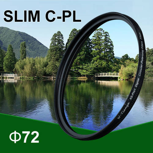 WTIANYA 72mm C-PL CPL Circular Polarizer Lens Filter 72 mm (5.3mm Ultra Slim, K9LR Optical Glass, Avoid Vignetting)
