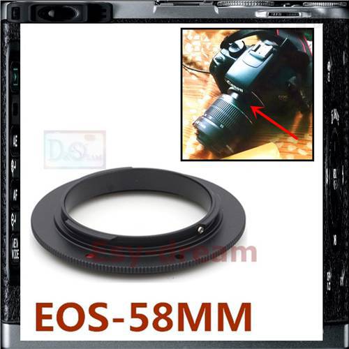 EF-58 58 mm Lens Macro Reverse Ring Adaptor Adapter for EOS-58 Canon DSLR Camera EF EF-S 58mm Lens