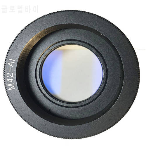 Foleto M42 lens Adapter Ring M42-AI Glass for M42 lens to Nikon Mount with Infinity Focus Glass DSLR Camera d3100 d3300 d7100