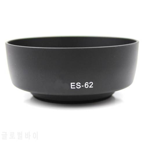 Whole Sale 100 pcs New Black Plastic Lens hood lenses screw in type for Canon ES-62 50mm f1.8 EF II lens Free Shipping
