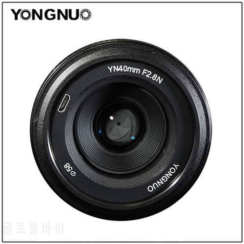 YONGNUO 40MM YN40mm F2.8 Lens Light-weight Standard Prime Lens For Nikon d5300 d3400 d7200 d3100 d3200 d5100 DSLR Cameras