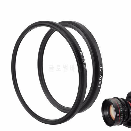 For 52mm 72mm universal Ultra Slim UV Filter Protector Circular Optical Glass lens cover for camera lens hot