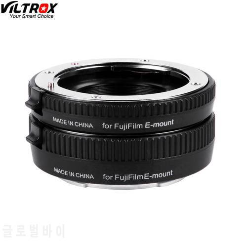 VILTROX DG-FU Auto focus AF Metal Macro Extension Tube Ring Lens Adapter Mount for Fujifilm X X-Pro2 X-T2/T1 X-T20/T10 X-E2S A10
