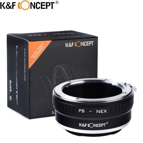 KF CONCEPT Praktica-NEX Camera Lens Adapter Ring For Praktica PB Mount Lens To Sony NEX Mount Camera Body