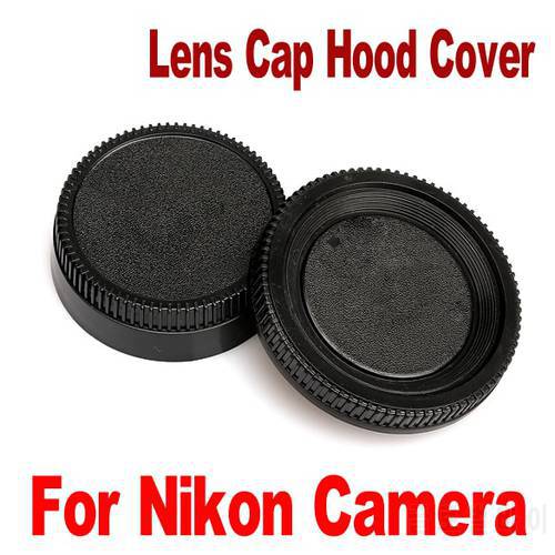 New Professional 58*22mm Camera Plastic Black Body Cover + Rear Lens Caps Cover For All Nikon DSLR Camera