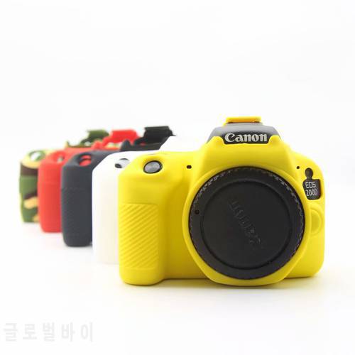 Camera bag Silicone Rubber Case Cover For Canon 600D 650D 700D 70D 7D2 6D2 200D For nikon D750 D7500 DSLR Camera