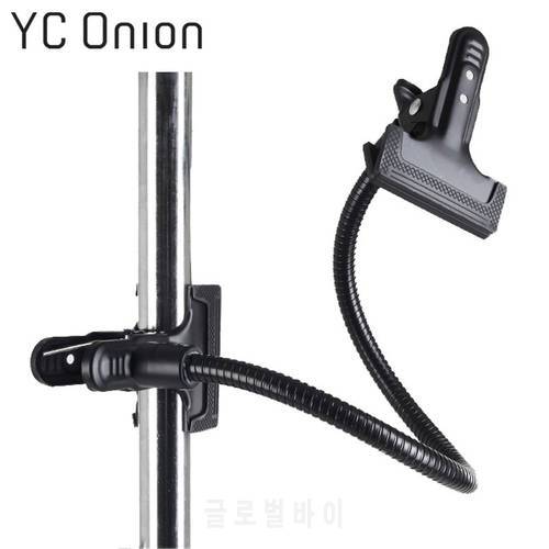 Multifunction 50cm Flexible Magic Arm + 2 Strong Iron Background Holder Clamp Reflector Clip Camera Photo Studio Accessories