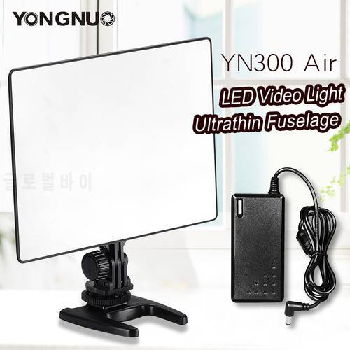 YONGNUO YN300 Air 3200K-5500K LED Video Light Panel with AC Power Adapter for Wedding Video Photography
